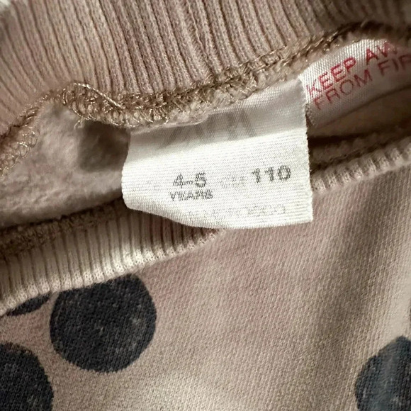 Zara | Cream Polka Dot Sweatshirt (4-5 yrs) - Picture 3 of 3